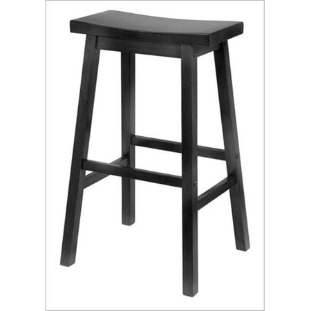 WINSOME Winsome 20089 Saddle Seat 29 Inch Stool - Black 20089